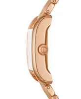 Tory Burch Women's The Eleanor Rose Gold-Tone Stainless Steel Bracelet Watch 25mm