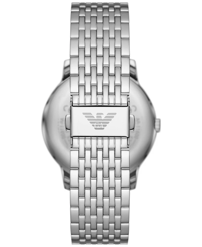 Emporio Armani Men's Stainless Steel Bracelet Watch 42mm - Silver