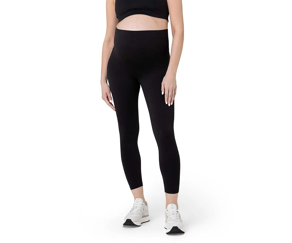 Ripe Maternity Maternity Ripe Tempo Active Crop Legging Black