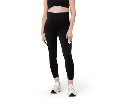 Ripe Maternity Maternity Ripe Tempo Active Crop Legging Black