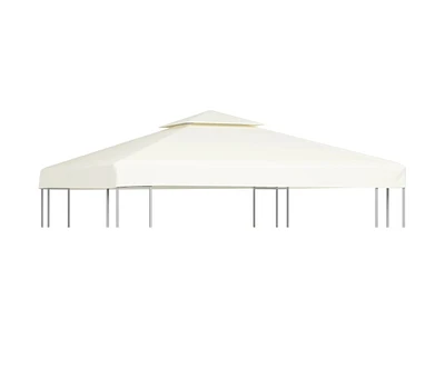 vidaXL Gazebo Cover Canopy Replacement 1 oz/ft Cream White 9.8'x9.8'