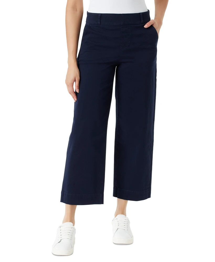 Gloria Vanderbilt Women's Shape-Effect Wide-Leg Cropped Pants