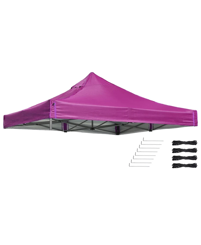 InstaHibit 9.6x9.6Ft Pop up Canopy Top Cover for Replacement UV50+ Camping Yard