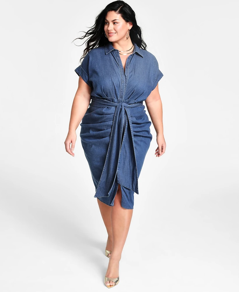 Nina parker denim dress (69) фото