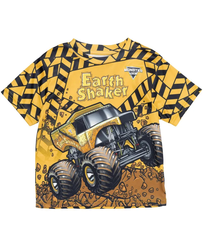 Monster Jam Grave Digger El Toro Loco Mohawk Warrior Maximum Destruction Truck T-Shirt Toddler| Child Boys