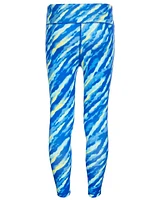 Id Ideology Big Girls Tie-Dyed-Print 7/8-Leggings & Scrunchy, 2 Piece Set, Created for Macy's