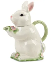 Certified International Easter Morning Figural Bunny Teapot