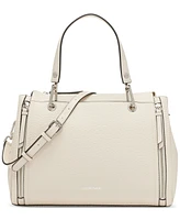 Calvin Klein Garnet Triple Compartment Top Zipper Satchel