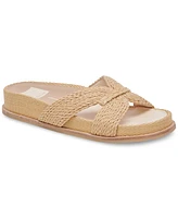 Dolce Vita Women's Selda Raffia Slide Footbed Sandals