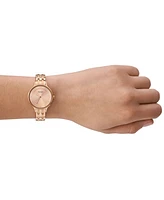 Skagen Women's Anita Lille Three Hand Rose Gold-Tone Stainless Steel Watch 30mm