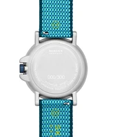 Skagen Men's Signatur Sport Le Three Hand Date Blue Pro-Planet Plastic Watch 40mm