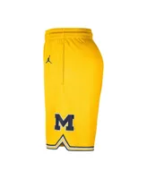 Men's Nike Maize Michigan Wolverines Limited Performance Basketball Shorts