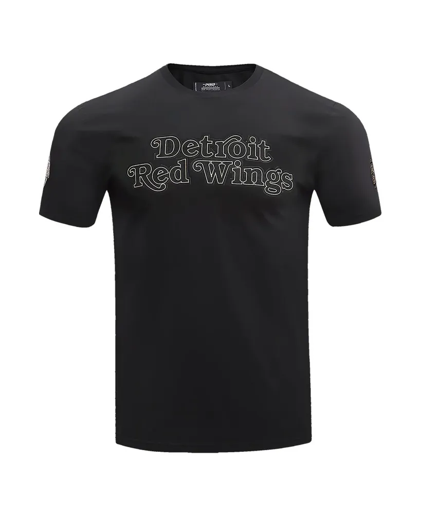 Men's Pro Standard Black Detroit Red Wings Wordmark T-shirt
