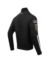 Men's Pro Standard Black Vegas Golden Knights Classic Chenille Full-Zip Track Jacket