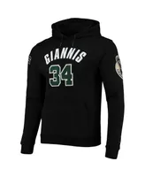 Men's Pro Standard Giannis Antetokounmpo Black Milwaukee Bucks Player Pullover Hoodie