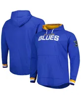 Men's Mitchell & Ness Blue St. Louis Blues Big and Tall Legendary Raglan Pullover Hoodie