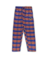 Men's Profile Royal, Orange Florida Gators Big and Tall 2-Pack T-shirt Flannel Pants Set