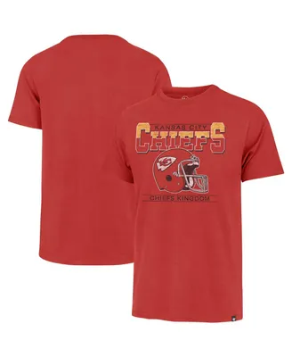 Men's '47 Brand Red Distressed Kansas City Chiefs Time Lock Franklin T-shirt