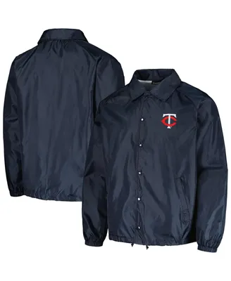Men's Dunbrooke Navy Minnesota Twins Coach's Raglan Full-Snap Windbreaker Jacket