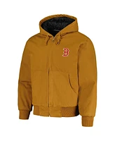 Men's Dunbrooke Brown Boston Red Sox Dakota Work Full-Zip Hoodie Jacket