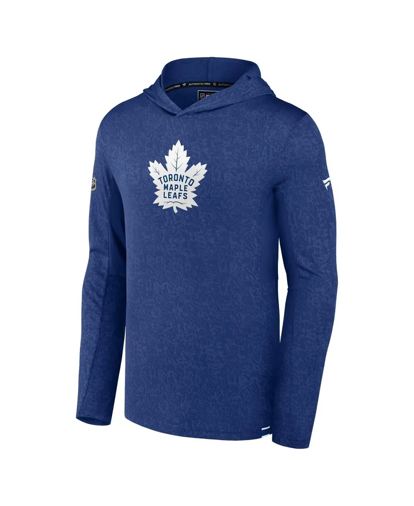 Men's Fanatics Blue Toronto Maple Leafs Authentic Pro Lightweight Pullover Hoodie