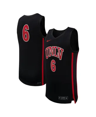 Men's Nike #6 Black Unlv Rebels Replica Basketball Jersey