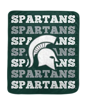 Pegasus Home Fashions Michigan State Spartans 60'' x 70'' Logo Wordmark Plush Blanket