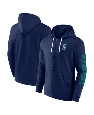 Men's Fanatics Navy Seattle Mariners Offensive Line Up Full-Zip Hoodie