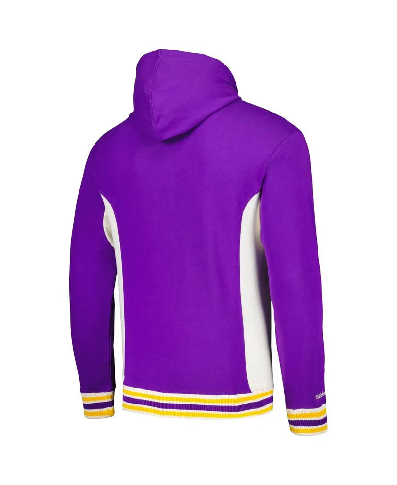 Men's Mitchell & Ness Purple Lsu Tigers Team Legacy French Terry Pullover Hoodie