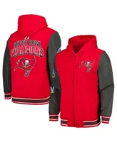 Men's G-iii Sports by Carl Banks Red, Pewter Tampa Bay Buccaneers Player Option Full-Zip Hoodie Jacket