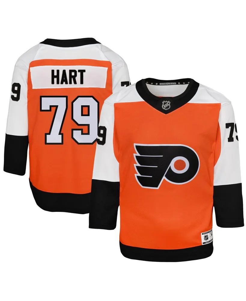 Big Boys Carter Hart Burnt Orange Philadelphia Flyers Home Premier Player Jersey