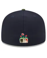 Men's New Era Navy Boston Red Sox Sprouted 59FIFTY Fitted Hat