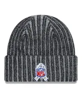 Youth Boys New Era Black Dallas Cowboys 2023 Salute To Service Cuffed Knit Hat