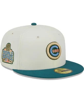 Men's New Era Cream Chicago Cubs Chrome Evergreen 59FIFTY Fitted Hat