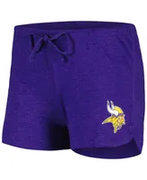 Women's Concepts Sport Purple, Gold Minnesota Vikings Raglan Long Sleeve T-shirt and Shorts Lounge Set