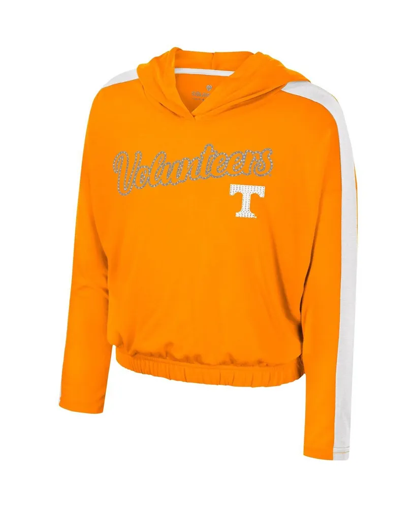 Big Girls Colosseum Tennessee Orange Tennessee Volunteers Illumination Long Sleeve Hoodie T-shirt