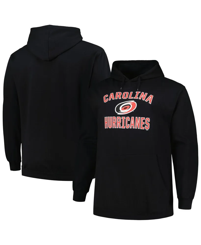 Men's Profile Black Carolina Hurricanes Big and Tall Arch Over Logo Pullover Hoodie