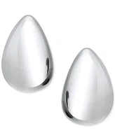 Polished Teardrop Dome Stud Earrings 10k Gold, 5/8"