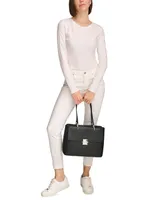 Calvin Klein Clove Push-Lock Triple Compartment Tote Bag