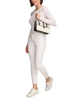 Calvin Klein Clove Mixed Material Push-Lock Shoulder Bag