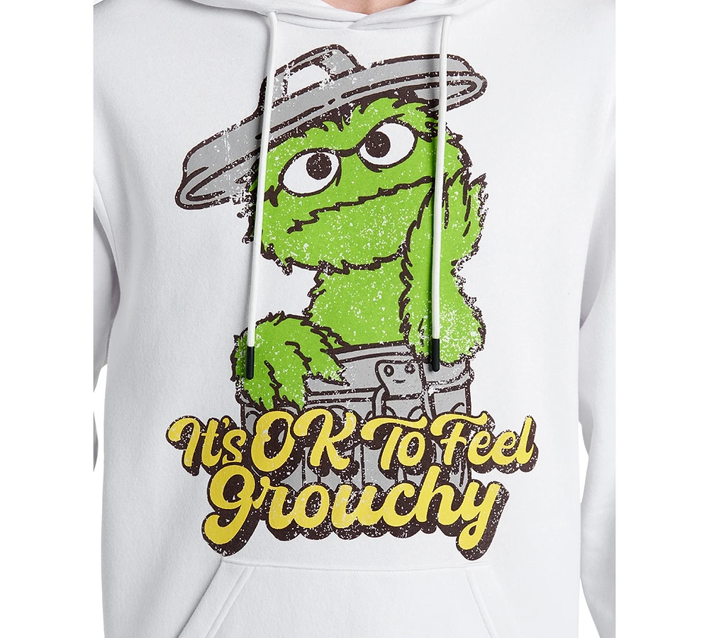 Kenneth Cole X Sesame Street Men's Slim Fit Oscar the Grouch Hoodie