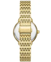 kate spade new york Women's Lily Avenue Three Hand Gold-Tone Stainless Steel Watch 34mm