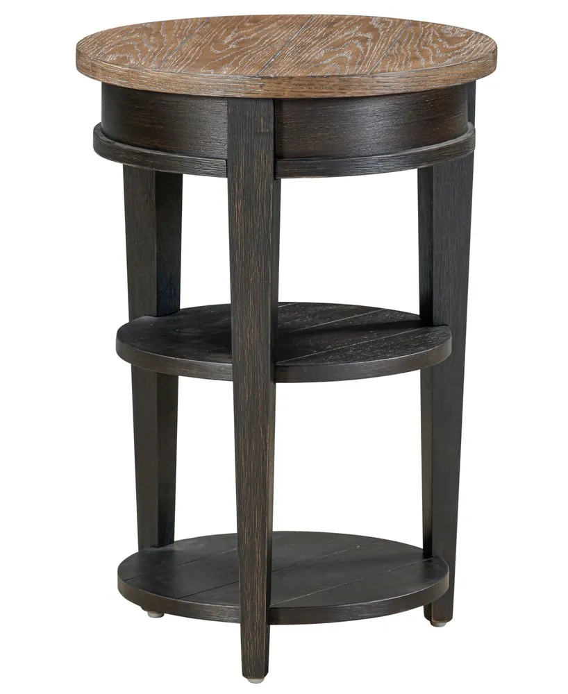 Dawnwood 18" Wood Round Chairside Table, Created for Macy's