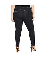 Plus Harley Zip Me Skinny Jean