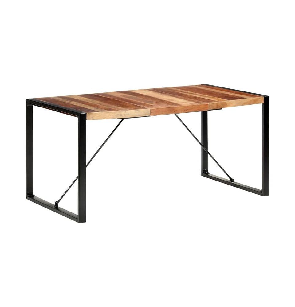 vidaXL Dining Table 63"x31.5"x29.5" Solid Wood