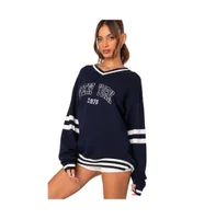 Women's 90s New York oversized sweater