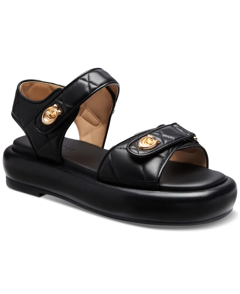 Coach Women's Peyton Double Buckle Flatform Sandals