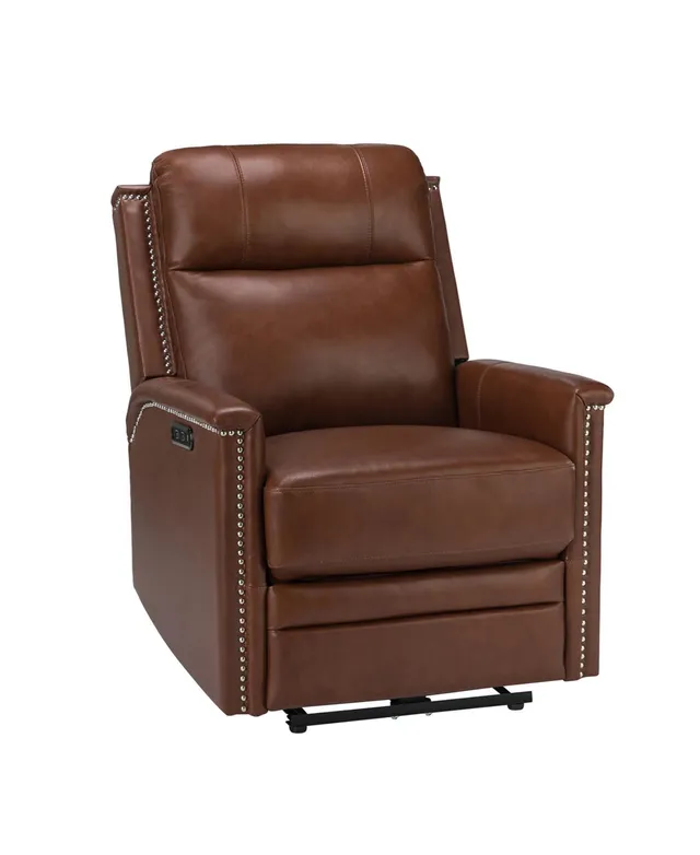 Leeah Leather Pushback Recliner