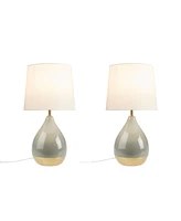 510 Design Liora 2-Tone Ceramic Table Lamp, Set of 2