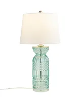 510 Design Luxuria Textured Glass and Acrylic Base Table Lamp